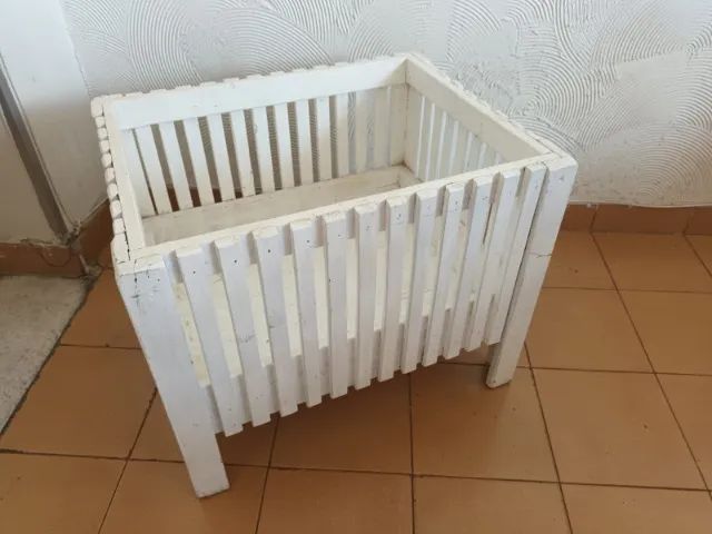 Cercadinho de madeira branco - Foto 4