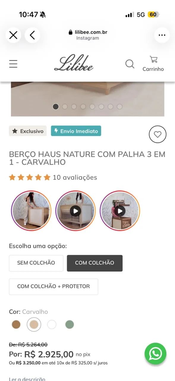 Vendo berço Lilibe  - Foto 5