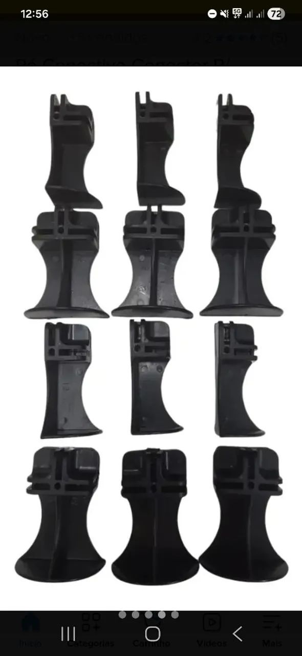 Pe conectivo de conectores casulo  para balcão de vidro/grade aramado - Foto 3