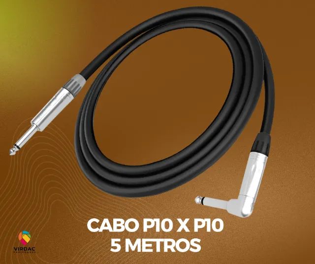 Cabo P10 x P10 5 metros