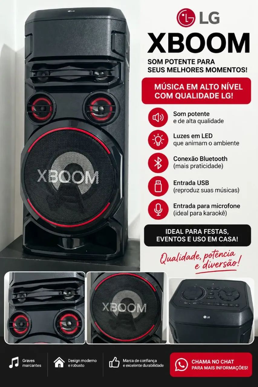 Caixa de Som LG XBOOM