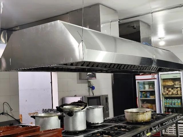 Coifa com exaustor para restaurante