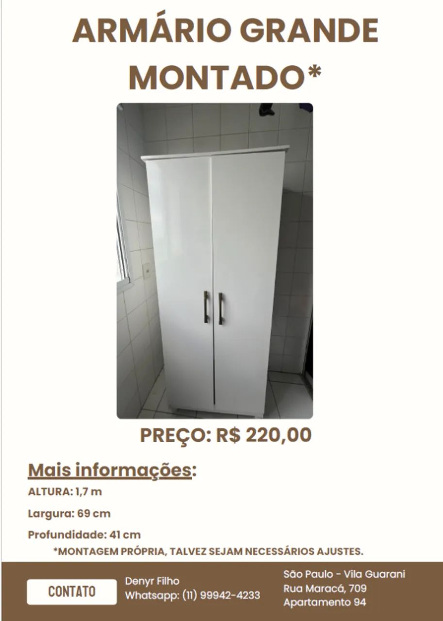 Armário Lavanderia