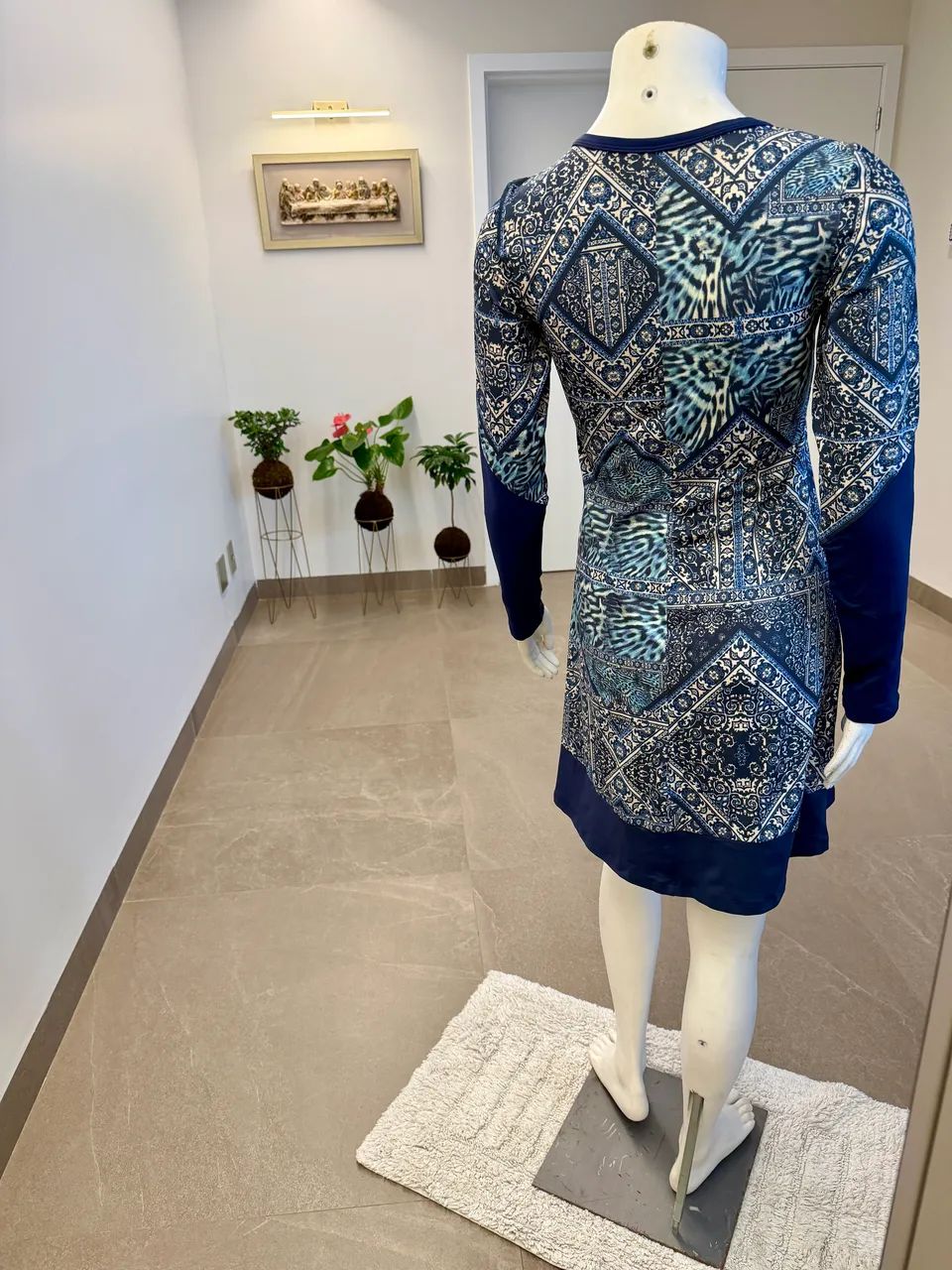 Vestido curto Azul - Foto 2