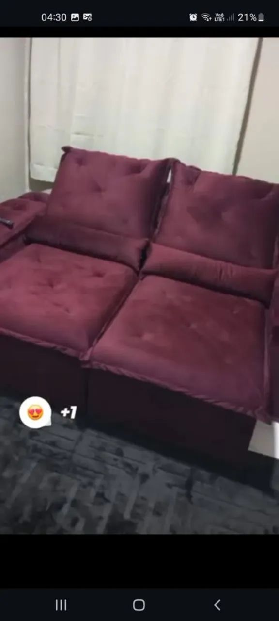 Vendo sofá dois lugares 65204303613185120