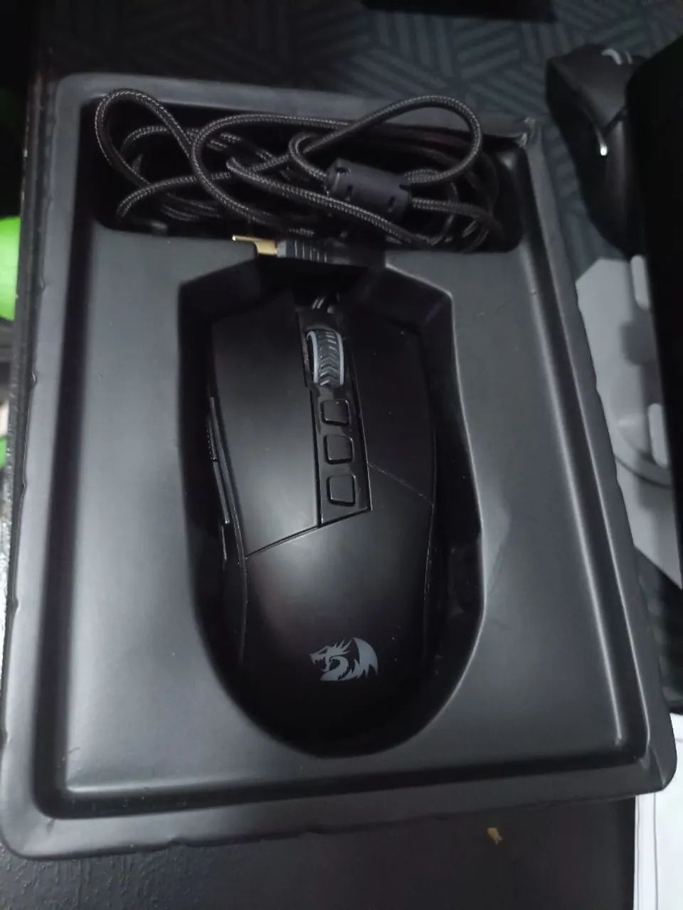Mouse redragon lonewolf 2 pro m721rgb usado bom ,32000 dpi - Foto 3