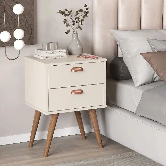Mesa de Cabeceira Janus 2 Gavetas 