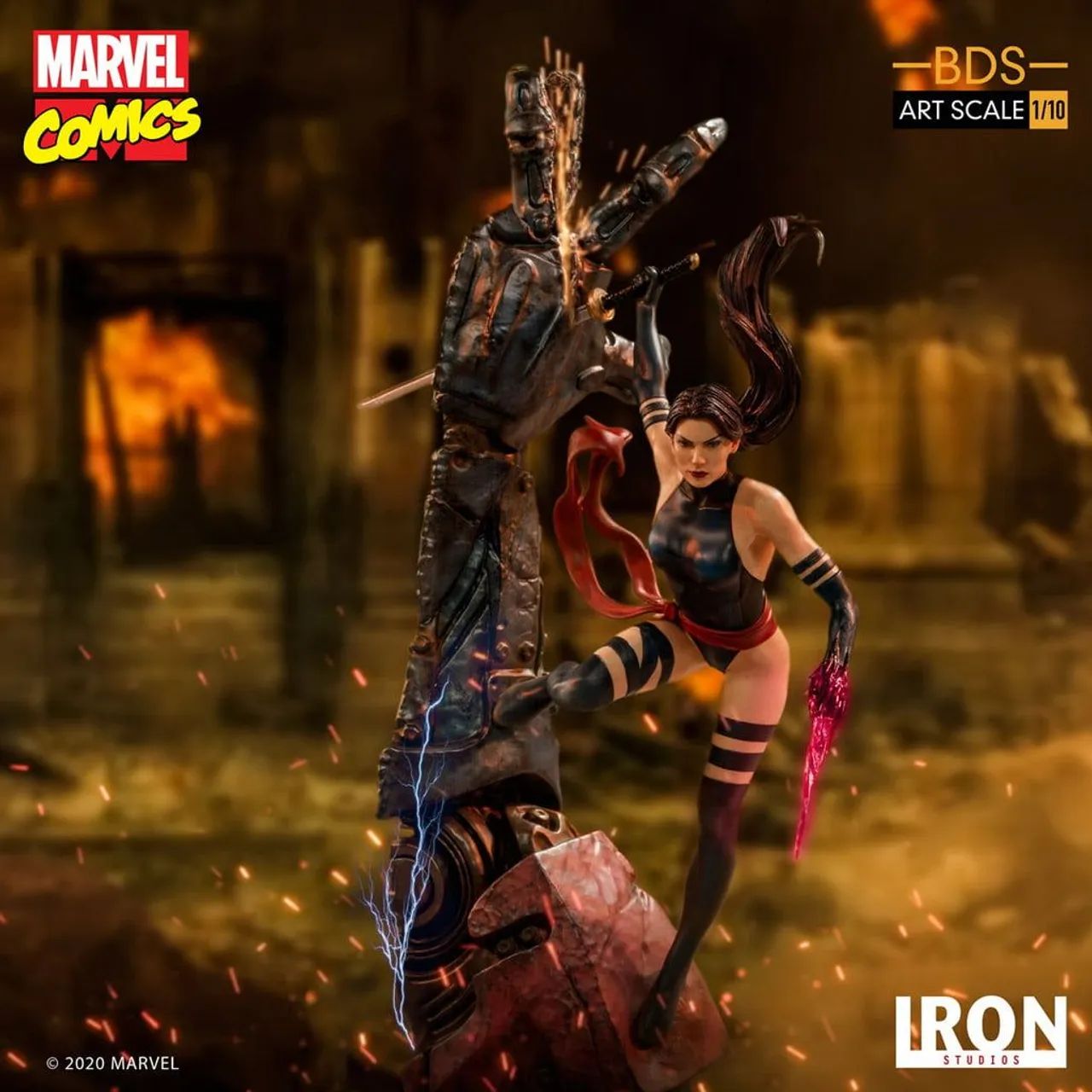 psylocke e Archanjo diorama 1/10 Iron Studios  - Foto 2