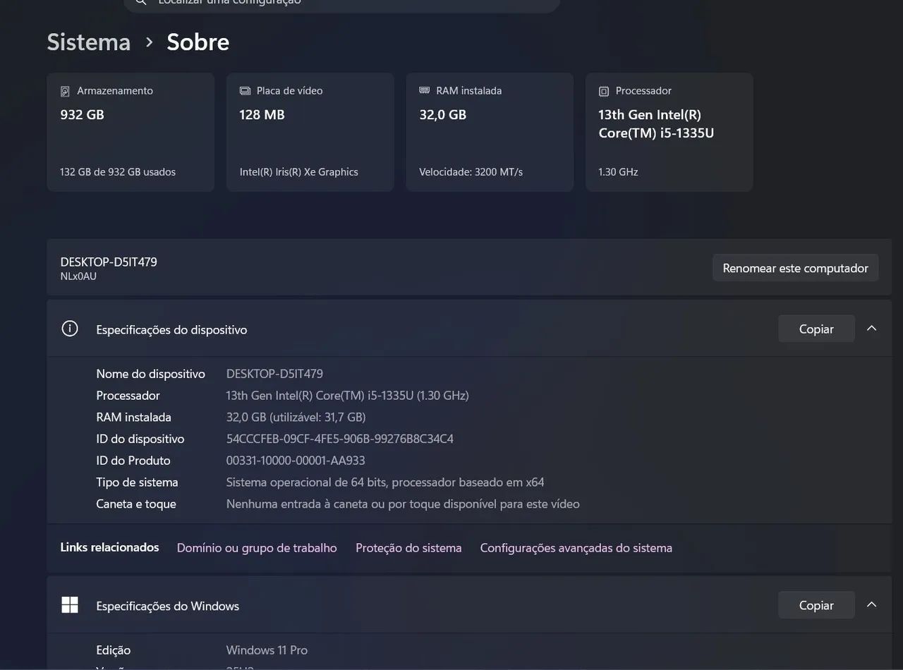 Notebook i5 13ª + 32gb Ram - Foto 4
