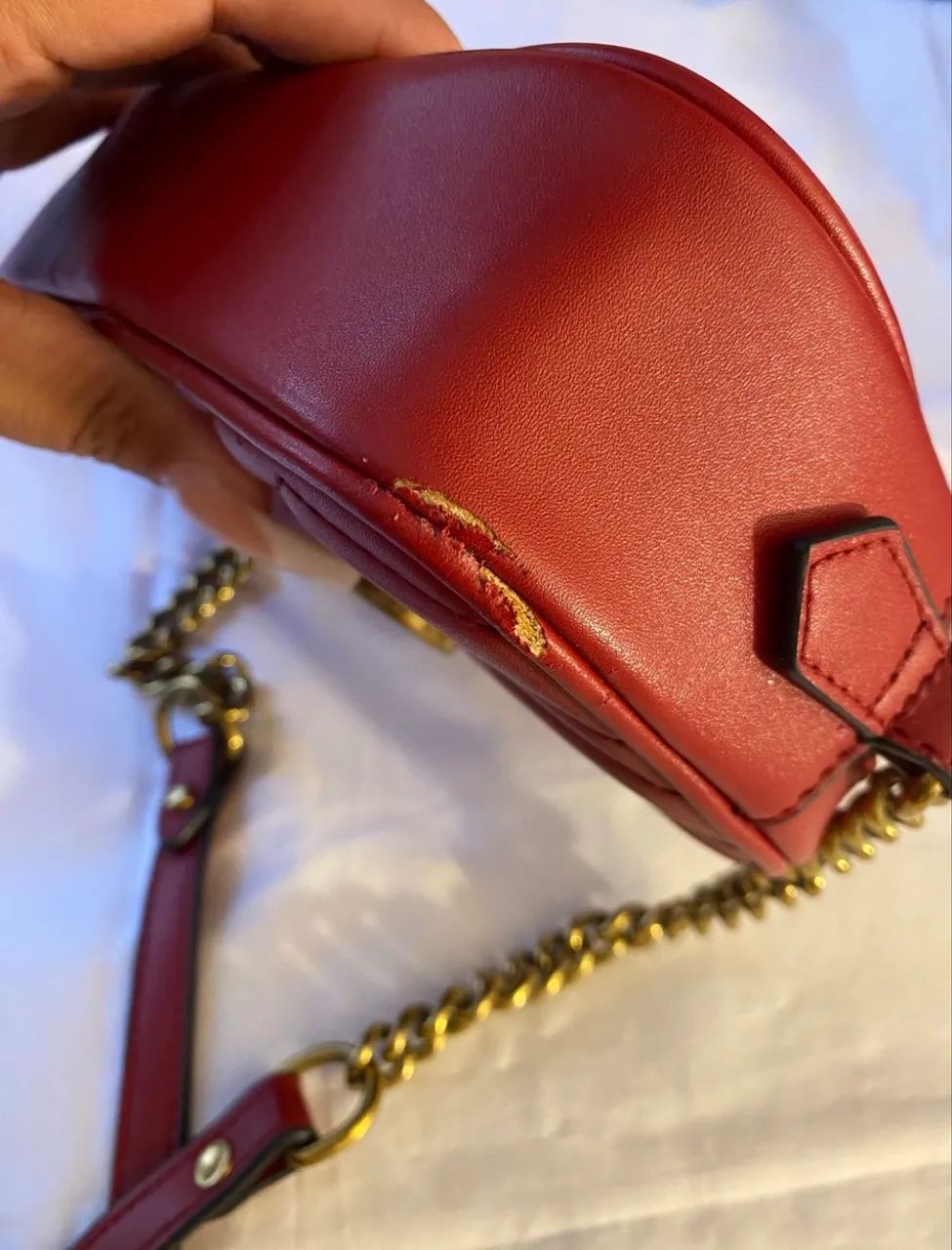 Bolsa marmont Gucci vermelha  - Foto 5