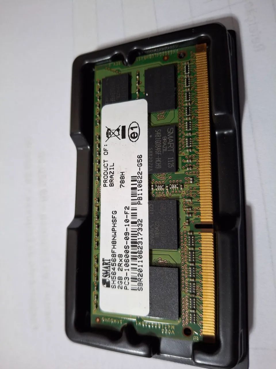 Memória DDR3 Smart 1333MHz 2GB.