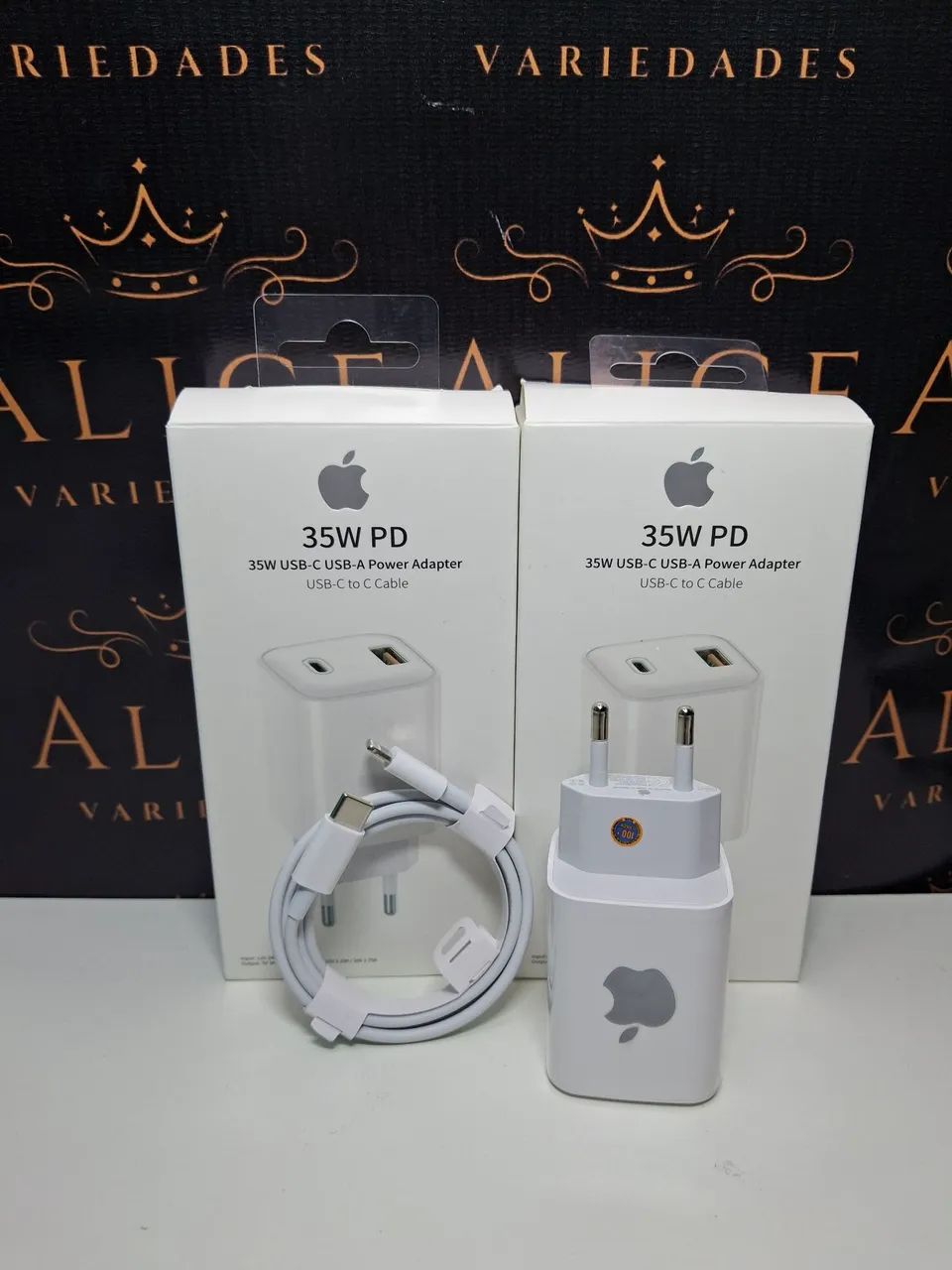 Carregador de iPhone C  lightning 35w 