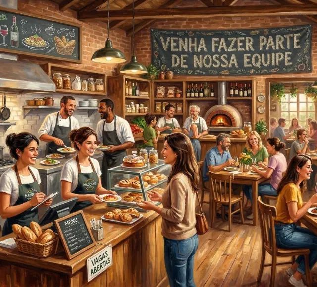 Auxiliar de Cozinha (com projeção para Cozinheiro) e Atendente de salão - LER O ANUNCIO
