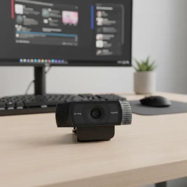 Webcam Logitech C920 Full Hd 1080p Com Microfone - Foto 2