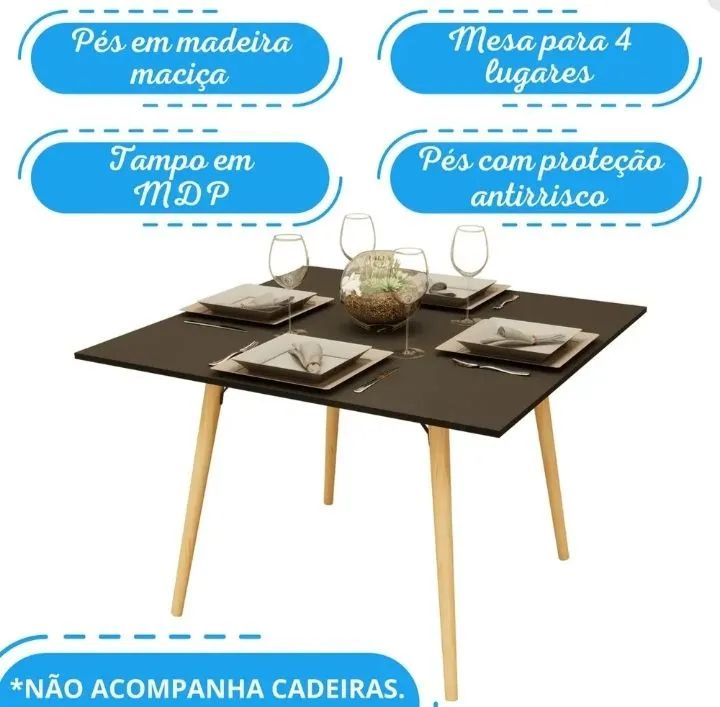 Mesa 4 cadeiras 
