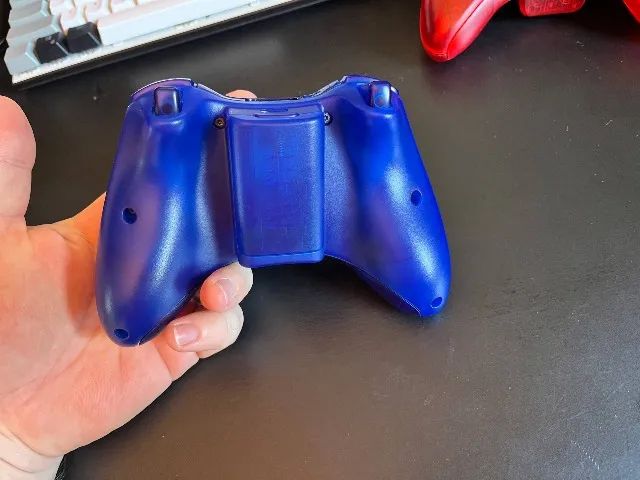 Controle Xbox 360 customizado azul com Hall Effect - Foto 3