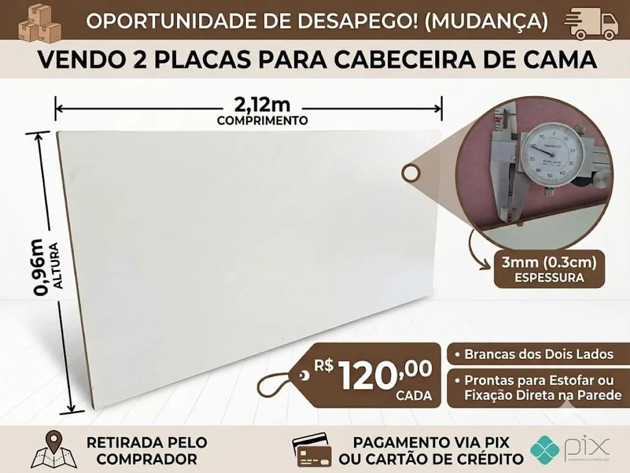 Placa de MDF 3MM