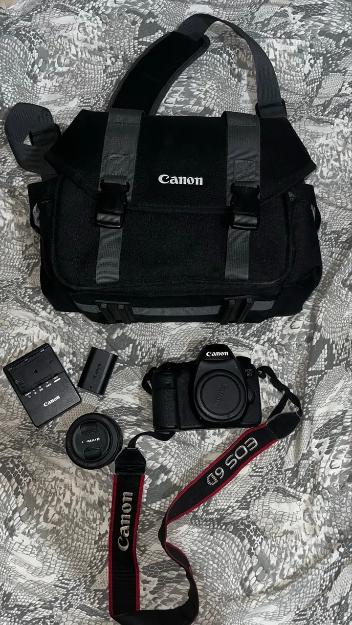 Câmera 6D cânon kit completo