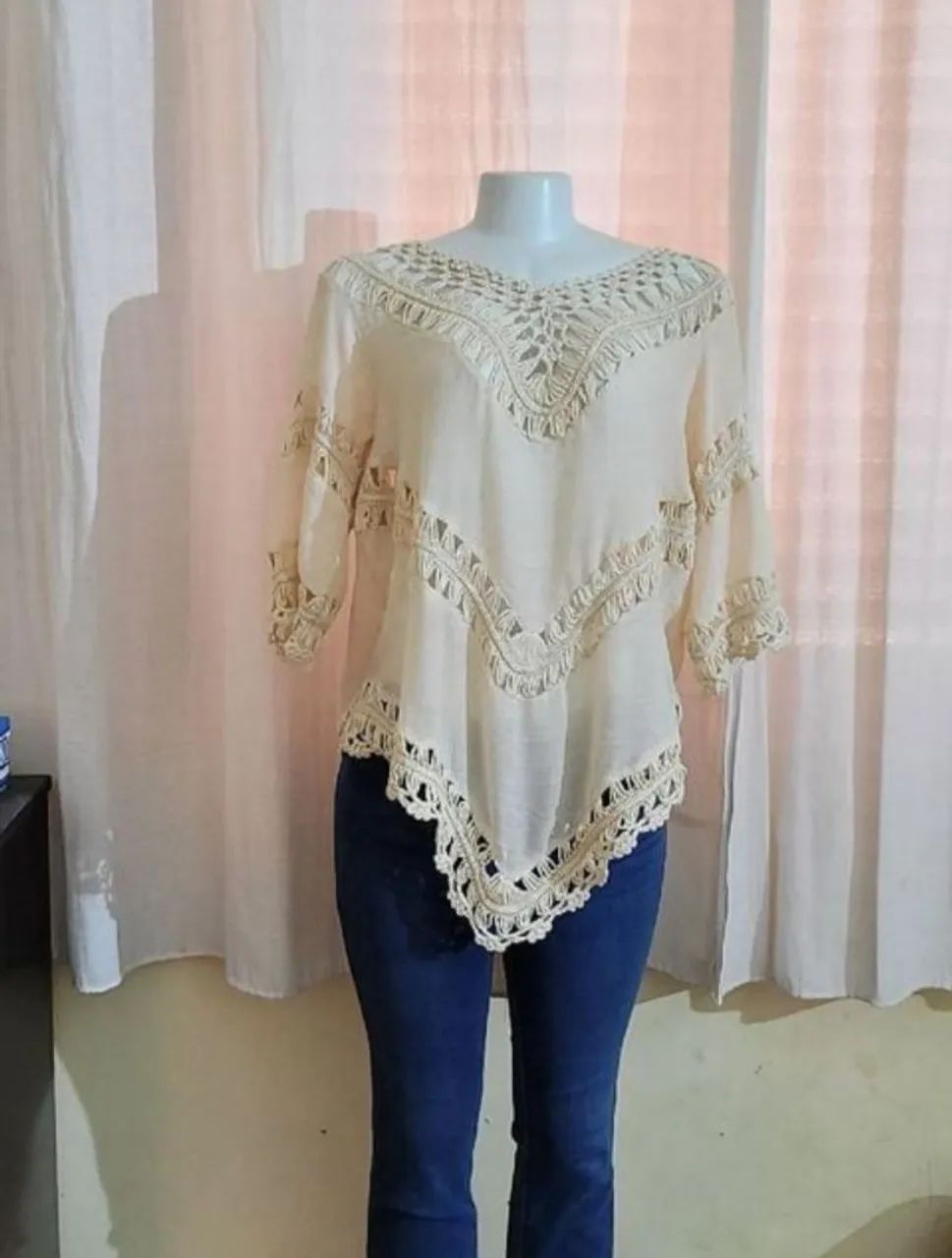 Lote 5 Blusas Tam G - Ideal para Trabalho - Elegantes e Confortáveis - Foto 4