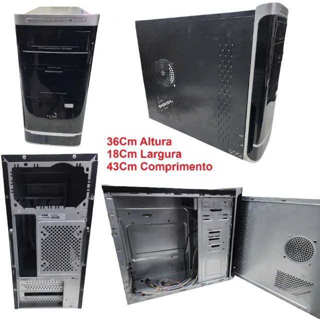 Gabinete ATX para PC vazio usado - Foto 3