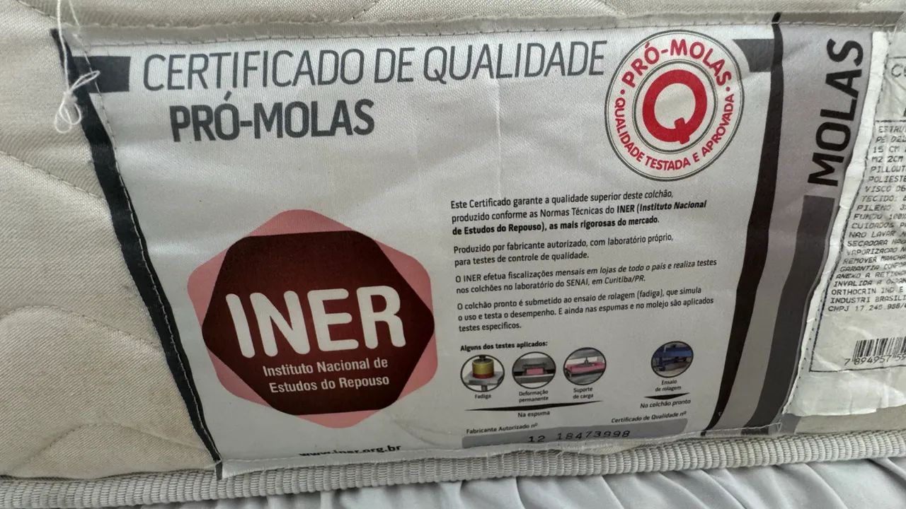 Cama Box + colchão Casal Orthocrin - Foto 4