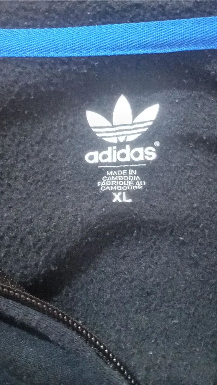 JAQUETA MOLETOM  ADIDAS COM CAPUZ  RASTA - Foto 5