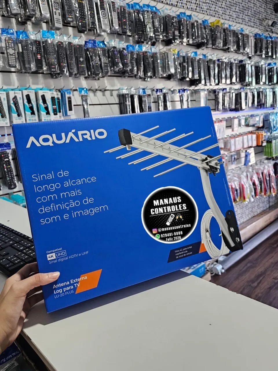 Antena para tv digital externa plus