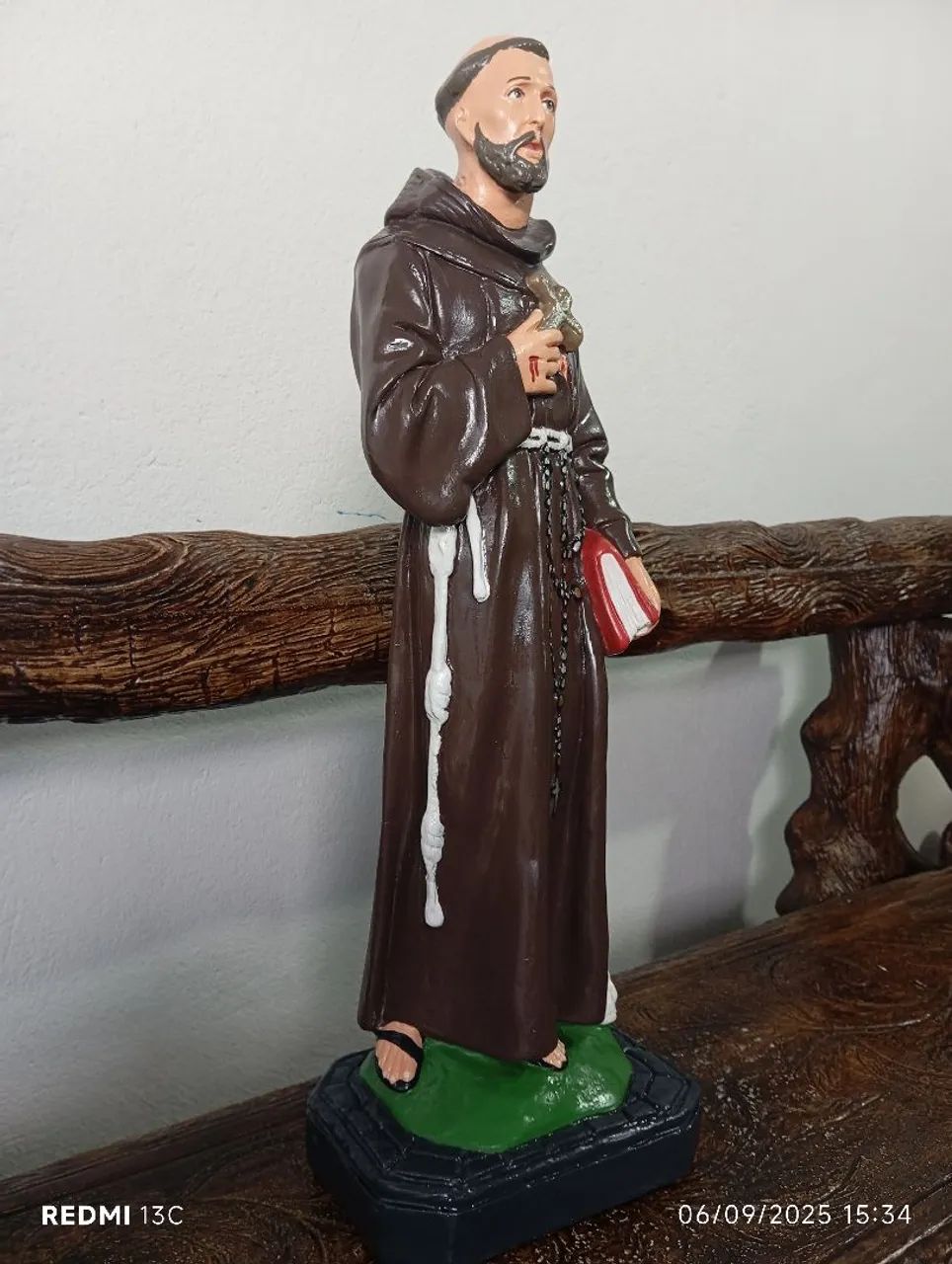 Imagens São Francisco de Assis 60 cm - Foto 4