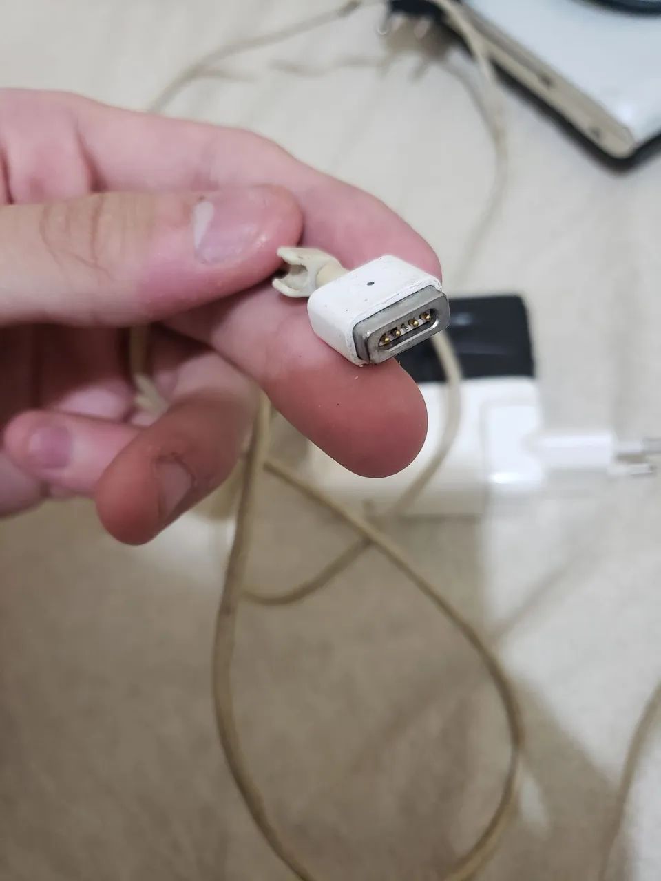 Fonte original Apple 60W MagSafe 1 para MacBook Air/Pro/White de 13 polegadas - Foto 2