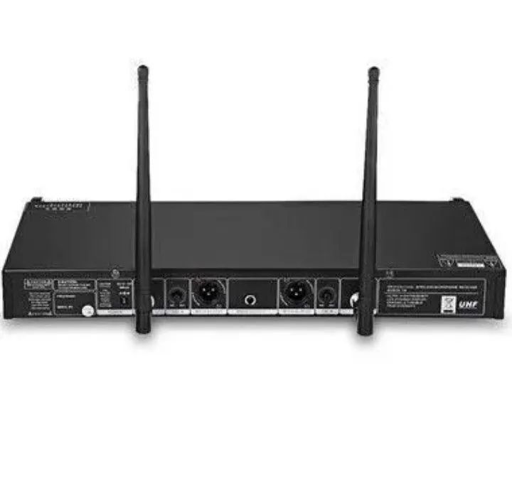 Microfone sem fio duplo excelente para igreja aparelhagem karaokê e pessoas de bom gosto - Foto 6