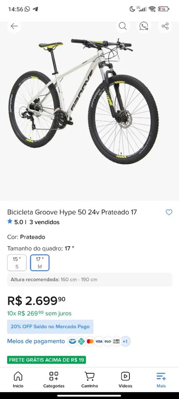 Bike Groove Hype 50 | Aro 29 - Foto 3