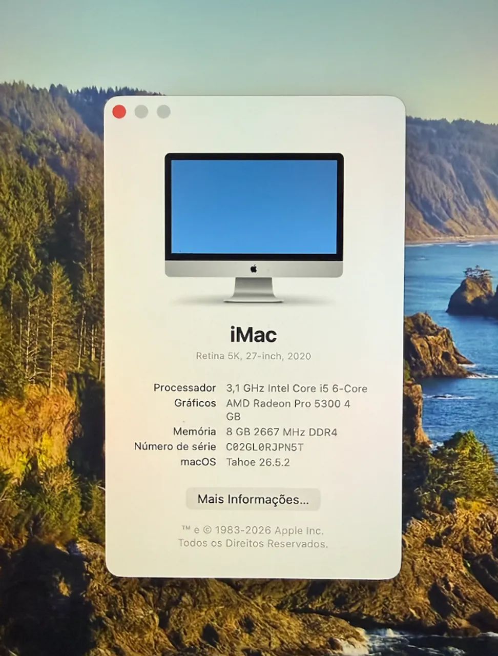 Apple iMac 27 Com Tela Retina 5k, Intel Core I5, 8gb - PERFEITO ESTADO - Foto 2