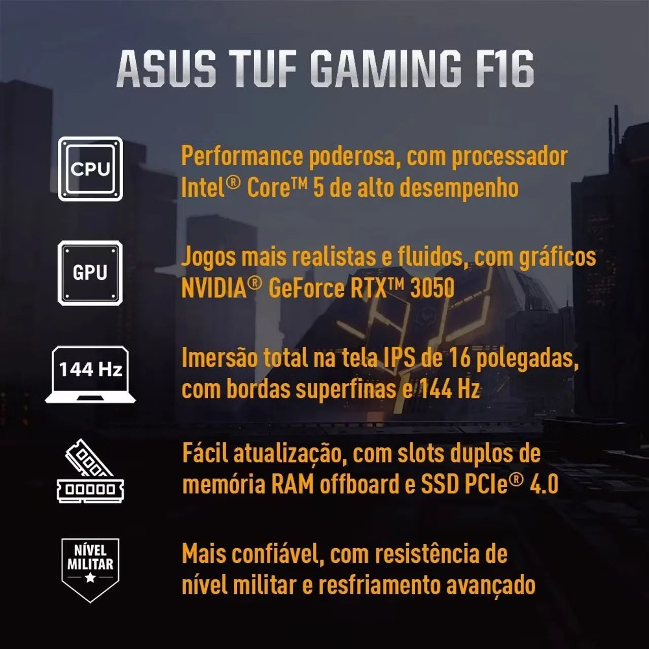 Notebook ASUS TUF Gaming F16 - Foto 4