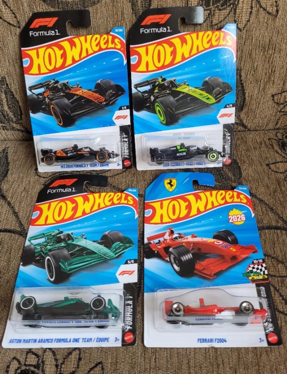 Coleção Fórmula 1 Hot Wheels.