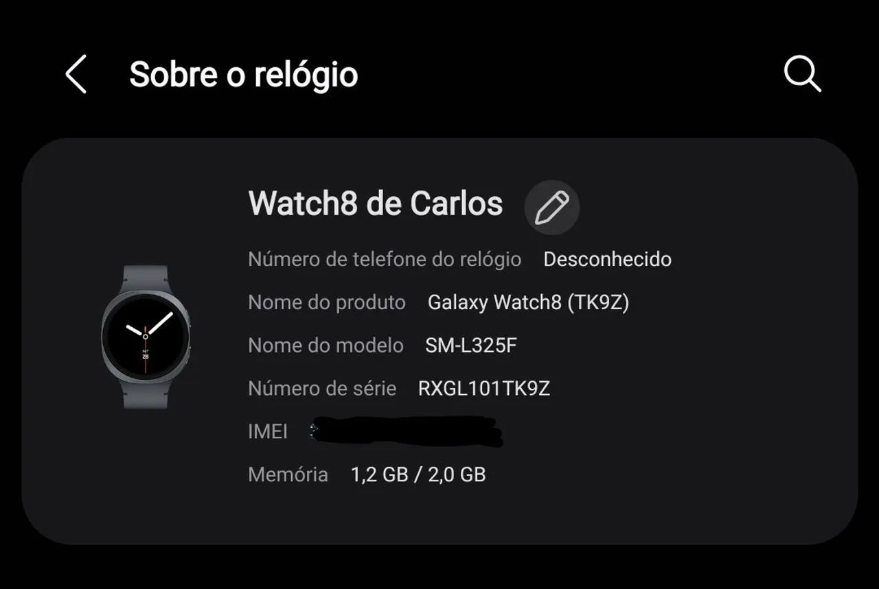 Samsung Galaxy Watch8 40 mm LTE, na cor Grafite - Foto 4