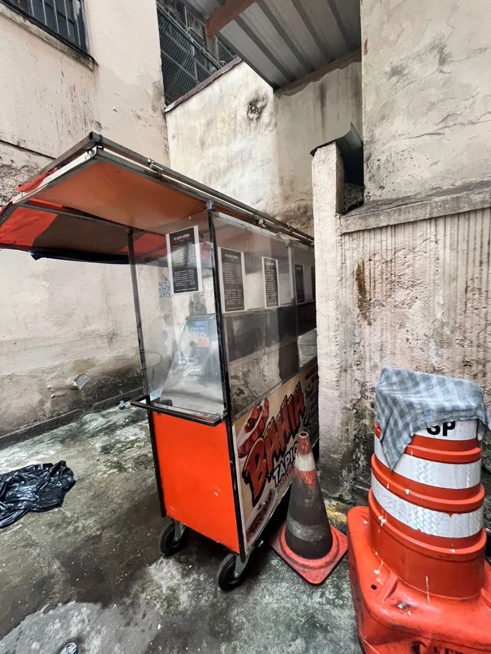 Carrinho de tapioca e cuscuz