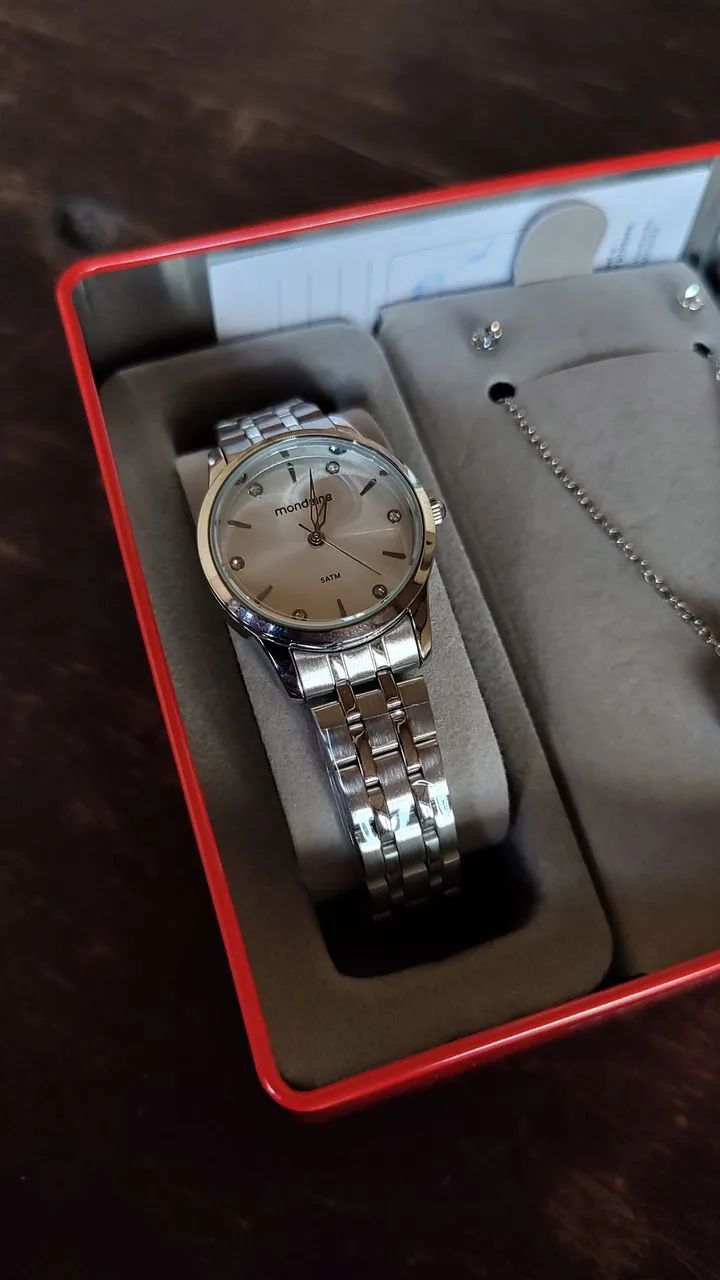 Relógio Mondaine Feminino + Joias - Foto 2