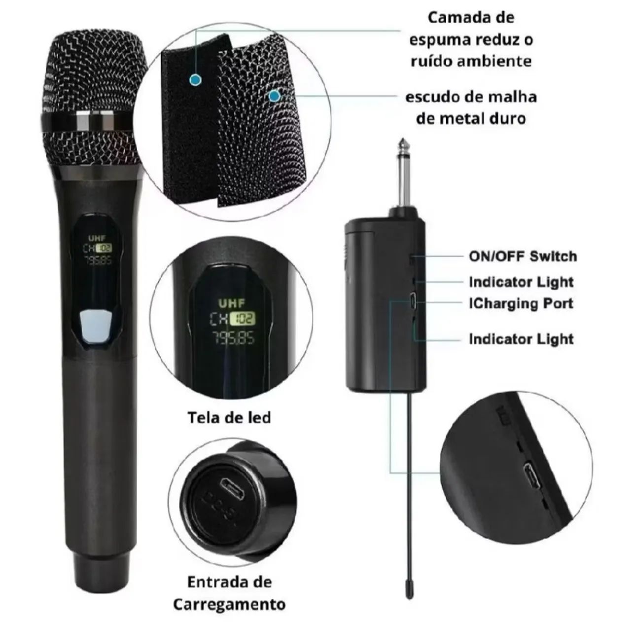 Microfones  sem fio (entrego) - Foto 4