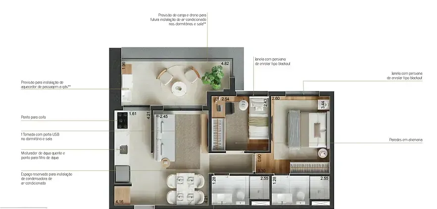 PLANTA 60m²