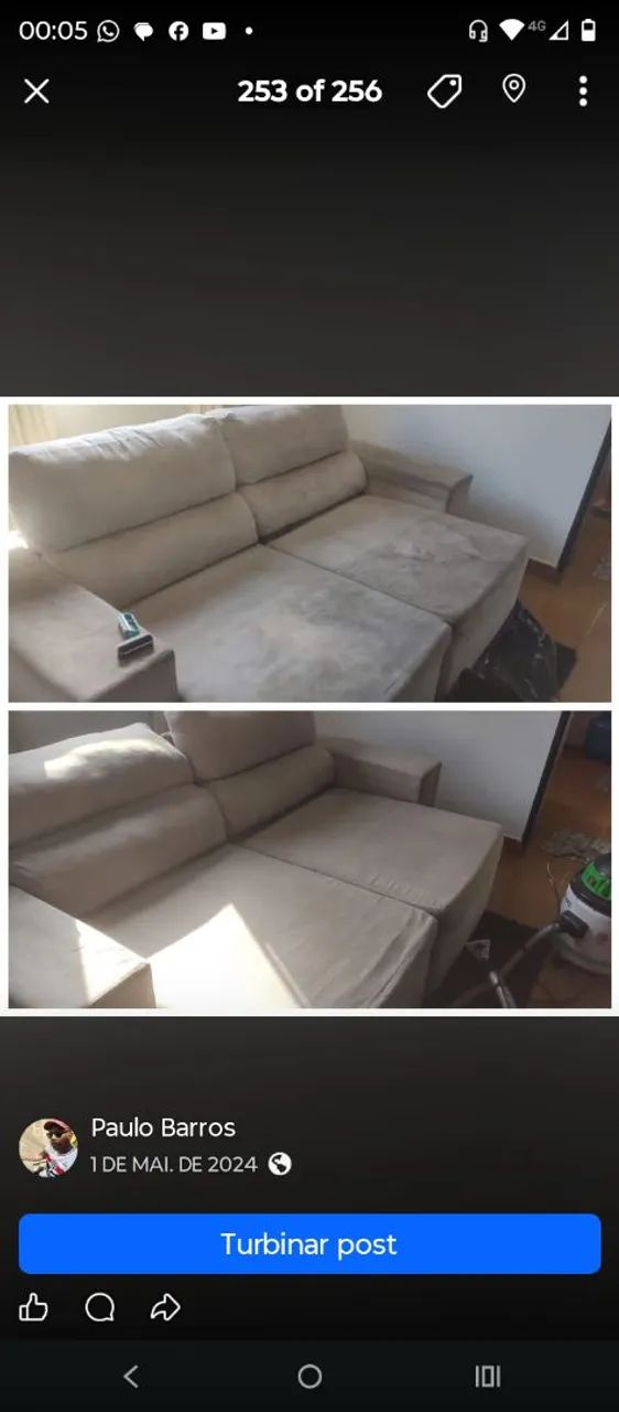 Limpeza de sofá  - Foto 3