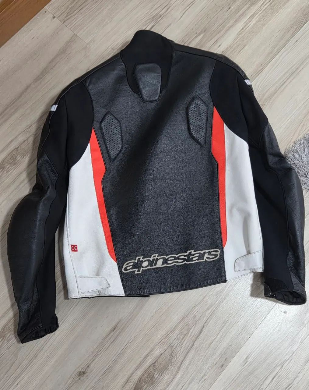 Jaqueta couro alpinestars motociclista - Foto 3