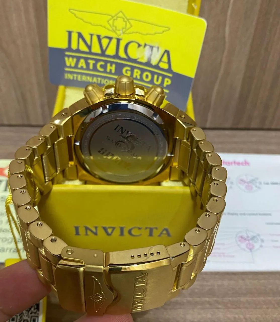 Relógio invicta 18k masculino subaqua 14737  - Foto 4