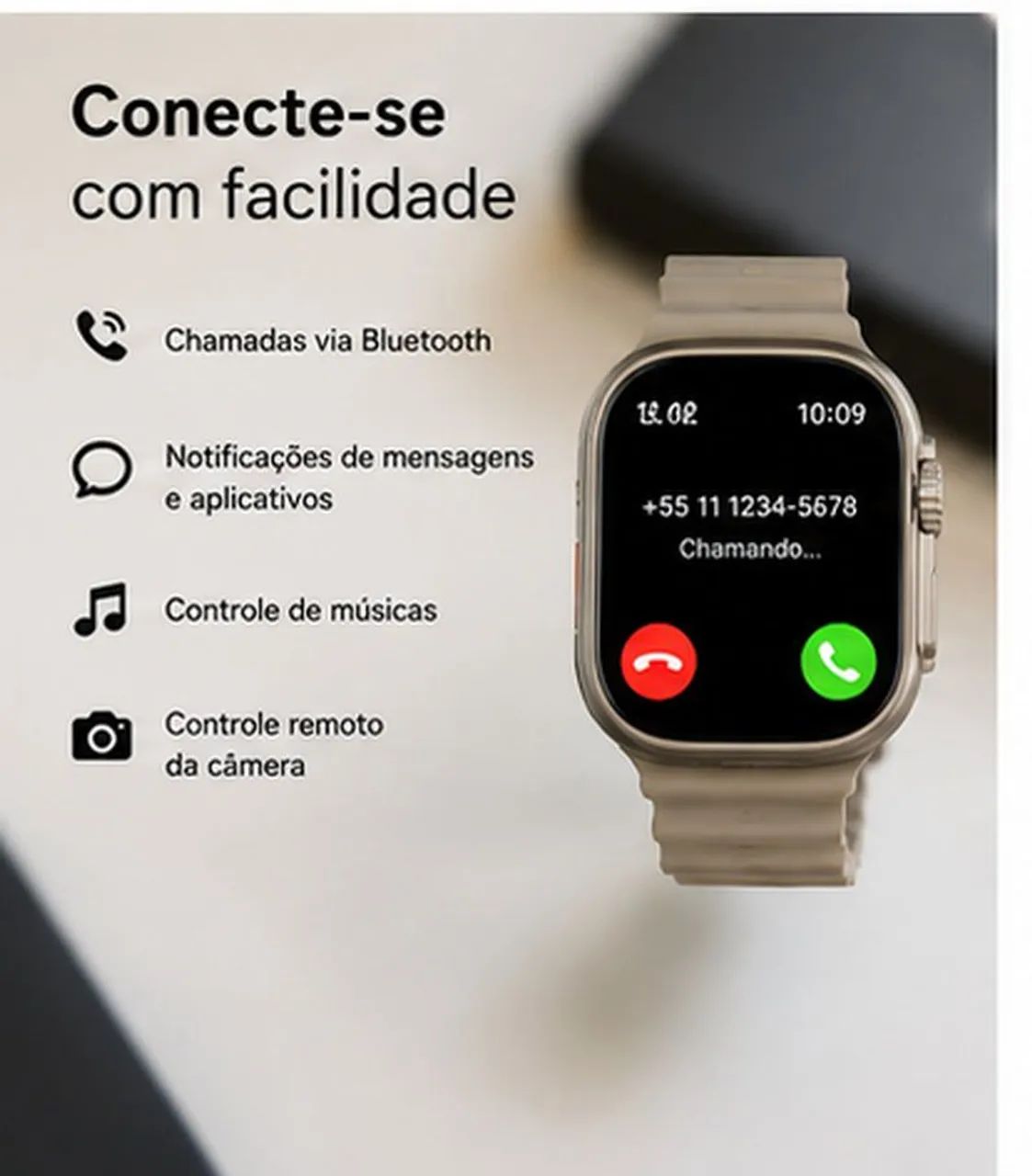Smartwatch N11 Ultra Nfc Whatsapp Android Ios 4  - Foto 5
