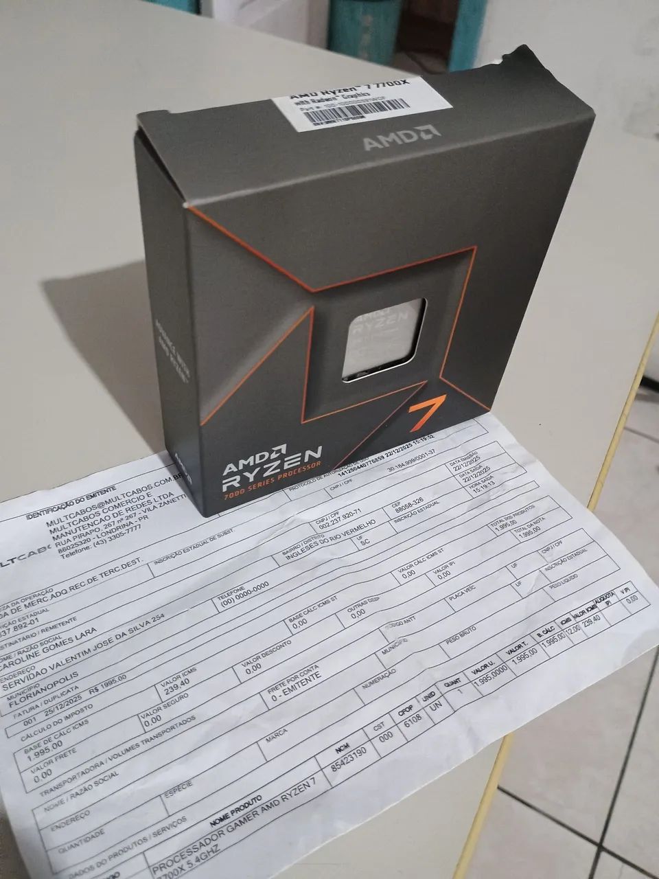 Processador AMD RYZEN 7 7700X - SÉRIE 7000