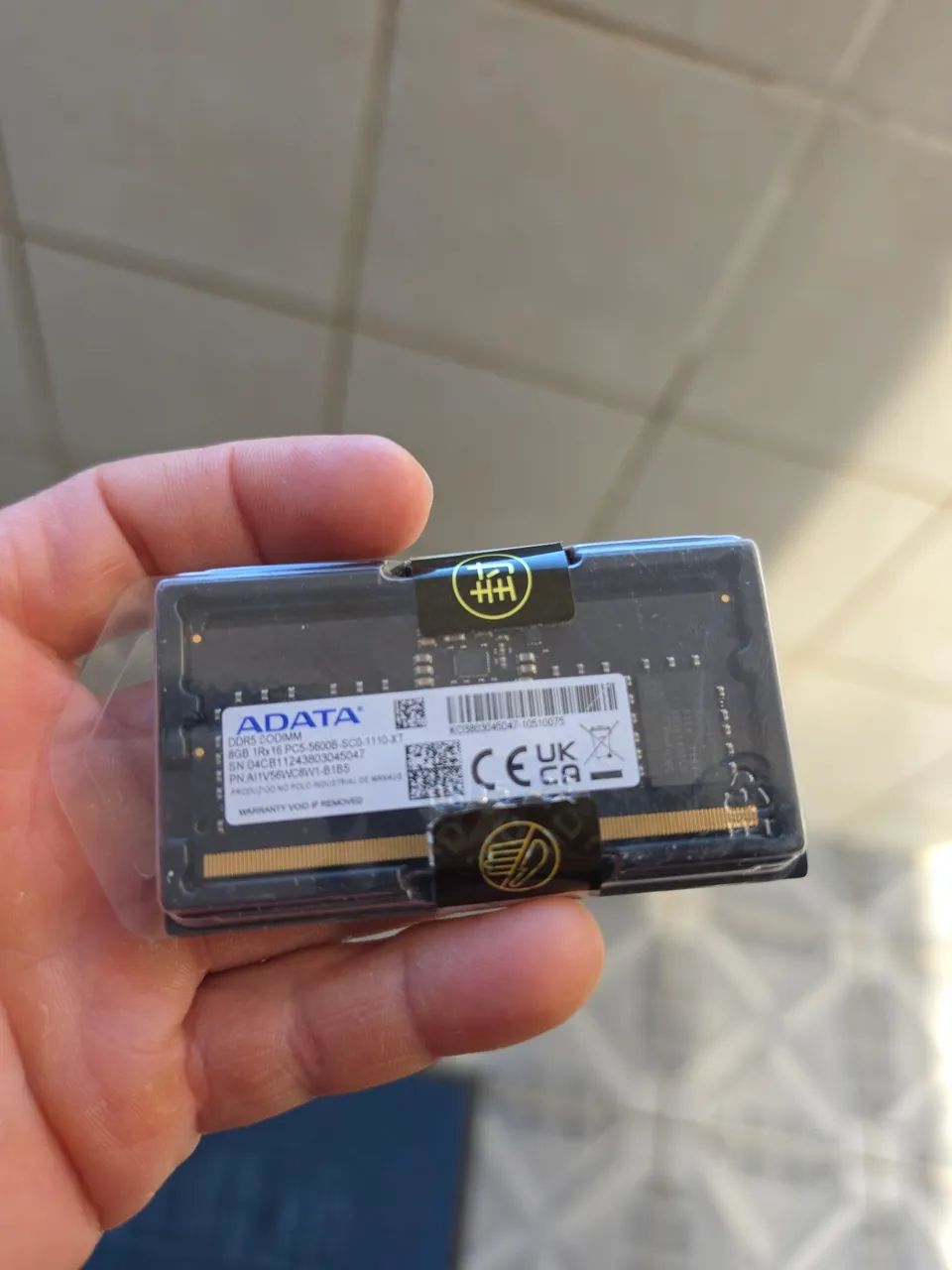 8Gb Memória Adata ddr5 Pc5-5600 - Foto 2