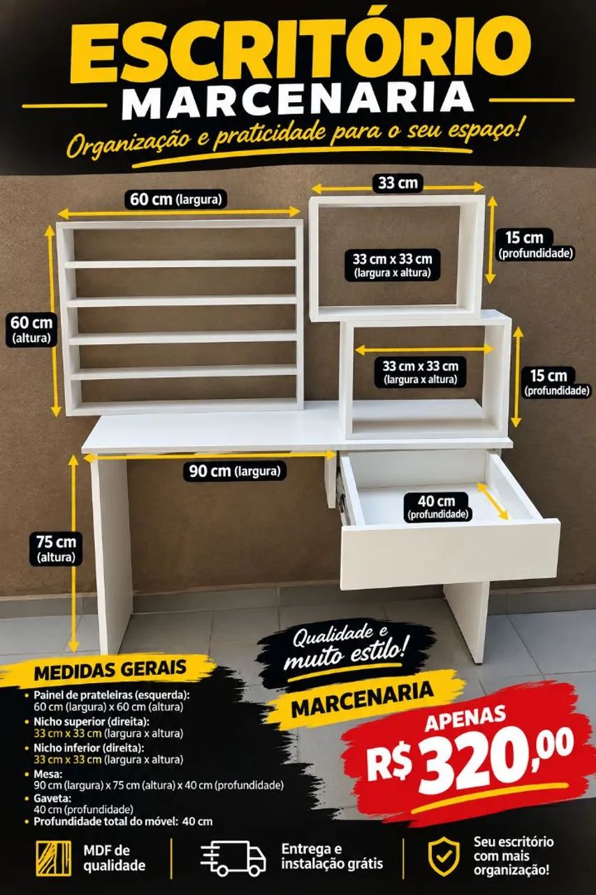 Kit manicure mdf