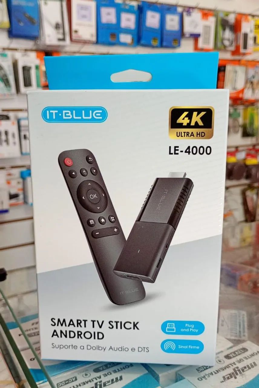 Stick Smart Tv Android 4k Wi-fi Hdmi Streaming - Novo