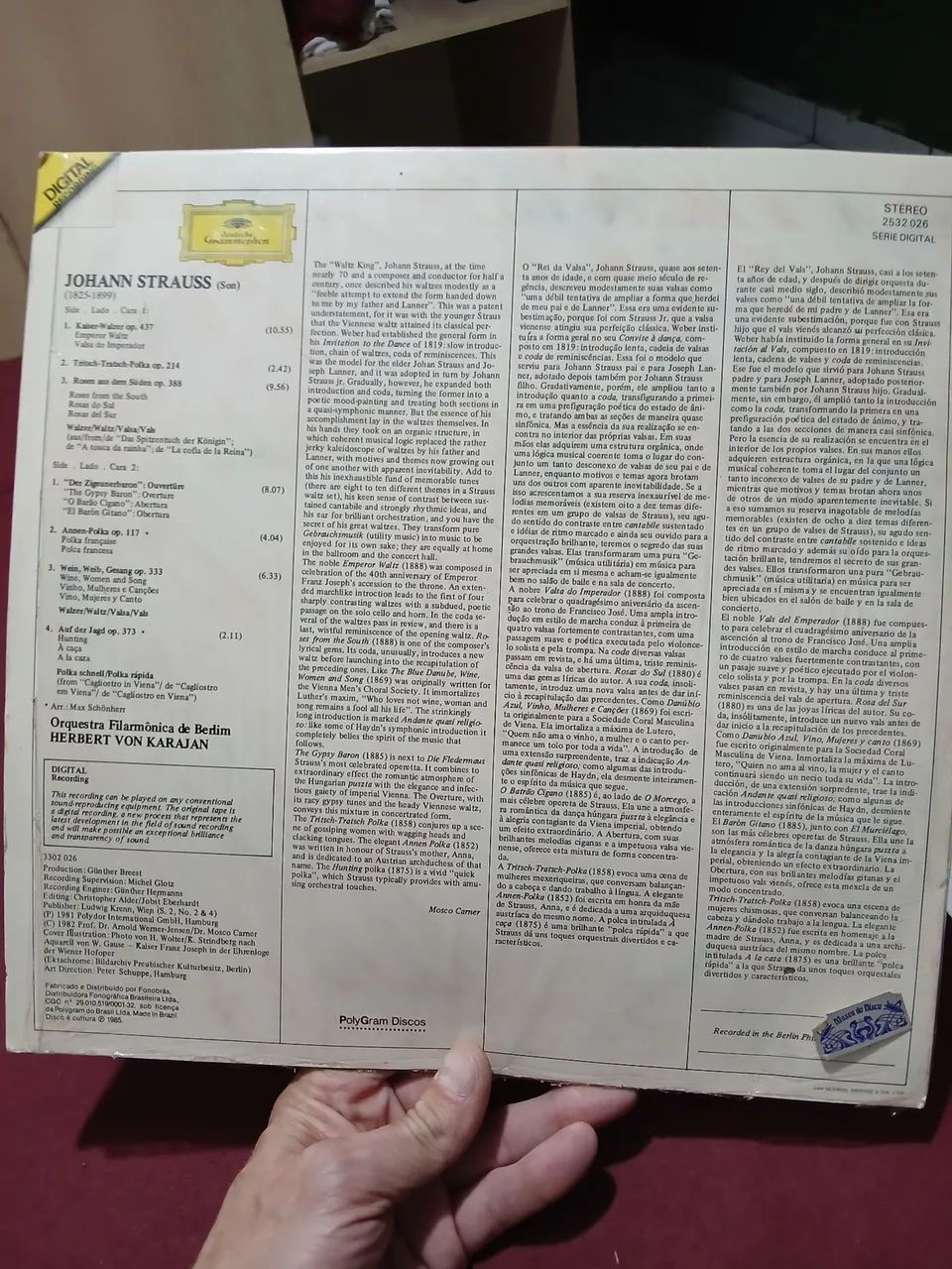 Lp johaann Strauss emperor  walts. Boas condições  - Foto 2