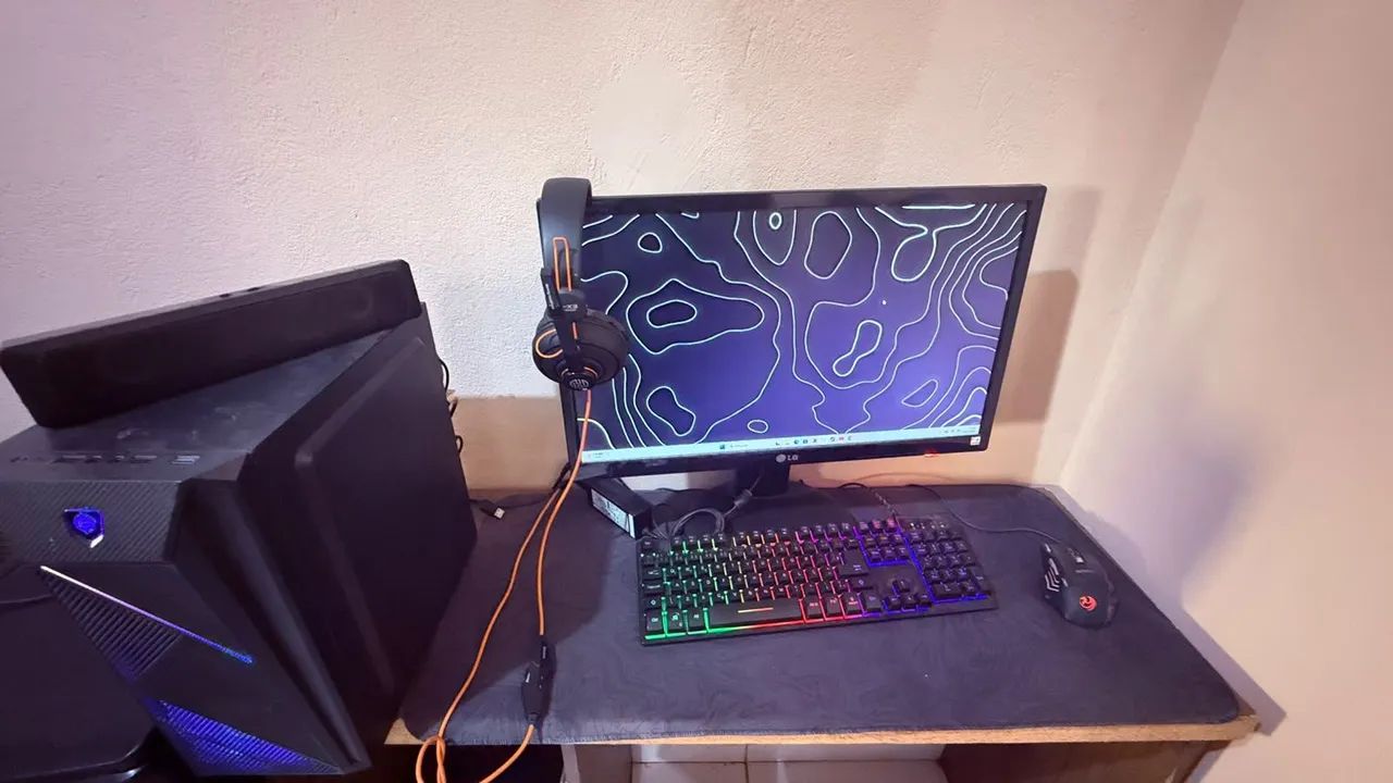 PC GAMER COMPLETO, MONITOR 24 POLEGADAS - R$ 2800 - LUCAS DO RIO VERDE