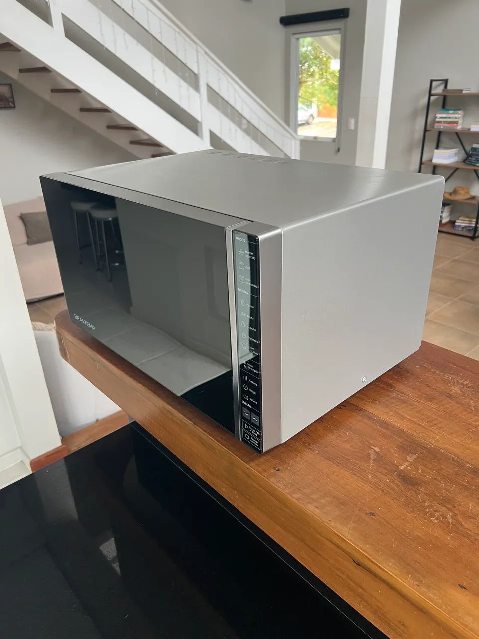 Microondas Brastemp 32L Inox Espelhado com Grill - BMG45AR